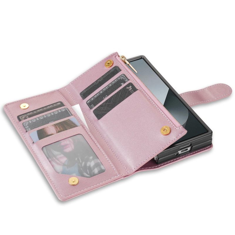 Θηκη Κινητου Samsung Galaxy Z Fold 7 Θήκες Κινητών Επενδυμένο Με Λουράκι Ώμου Και Κορδόνι