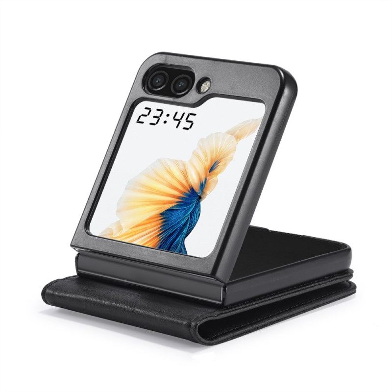 Δερμάτινη Θήκη Κινητού Samsung Galaxy Z Flip 7 Fe Θήκες Κινητών Θήκη Καρτών Lc.imeeke Με Κλείδωμα Rfid