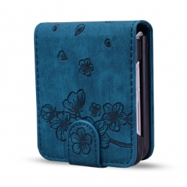 Δερματινη Θηκη Samsung Galaxy Z Flip 7 Fe Θήκη Για Κάρτες Με Σκηνή Γάτας