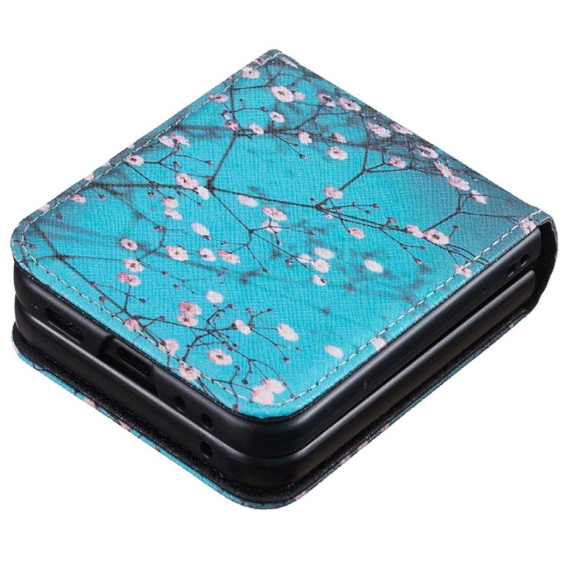 Κάλυμμα Samsung Galaxy Z Flip 7 Fe Άνθη Δαμασκηνιάς Σιλικόνης