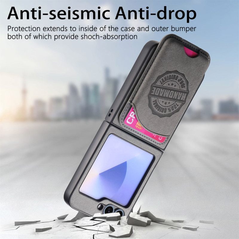 Κάλυμμα Samsung Galaxy Z Flip 7 Fe Αποσπώμενη Θήκη Καρτών Συμβατή Με Magsafe