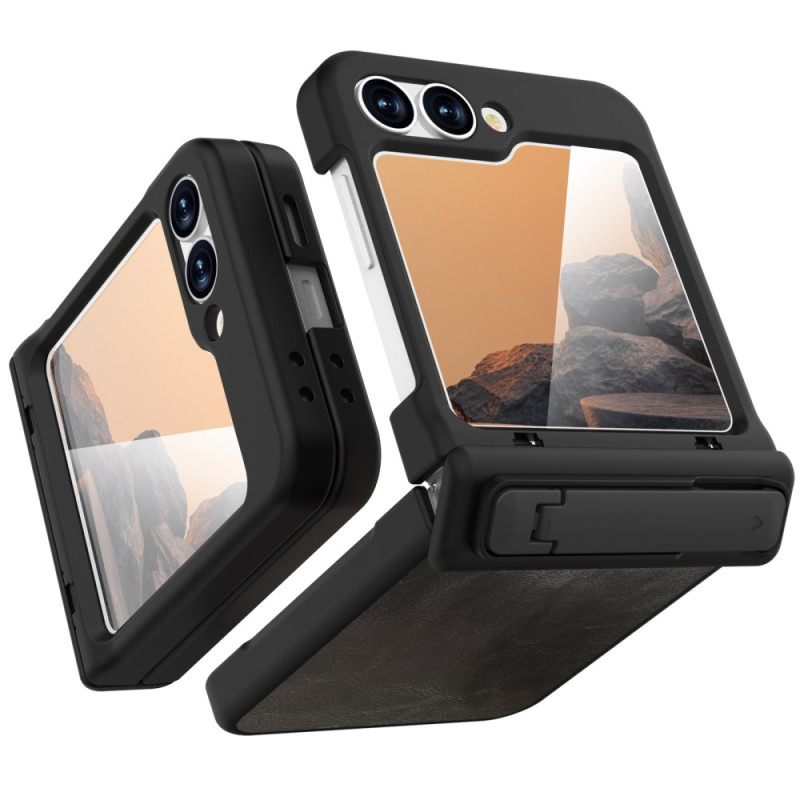 Κάλυμμα Samsung Galaxy Z Flip 7 Fe Βάση Με Εφέ Vintage Δέρματος