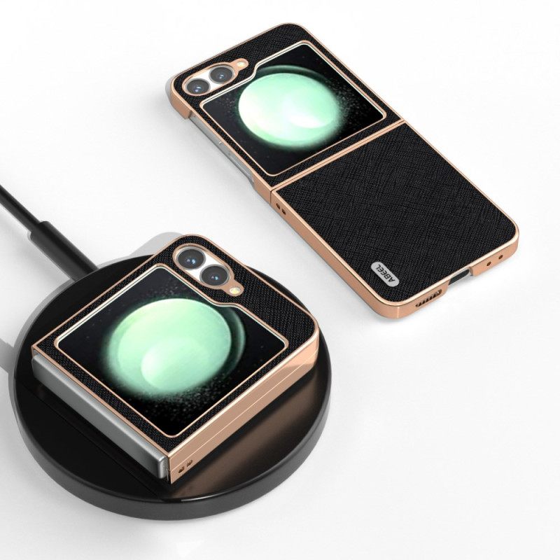 Κάλυμμα Samsung Galaxy Z Flip 7 Fe Δέρμα Με Υφή