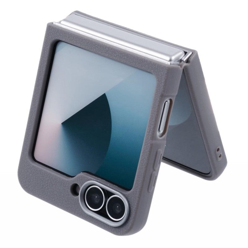 Κάλυμμα Samsung Galaxy Z Flip 7 Fe Δερμάτινη Υφή