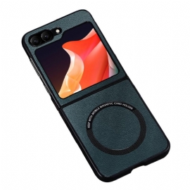 Κάλυμμα Samsung Galaxy Z Flip 7 Fe Δερμάτινο Εφέ Συμβατό Με Magsafe