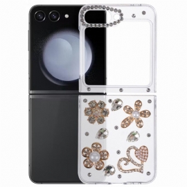 Κάλυμμα Samsung Galaxy Z Flip 7 Fe Διακόσμηση Με Στρας Σιλικόνης