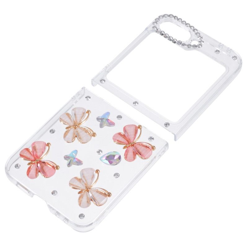 Κάλυμμα Samsung Galaxy Z Flip 7 Fe Διακόσμηση Με Στρας Σιλικόνης