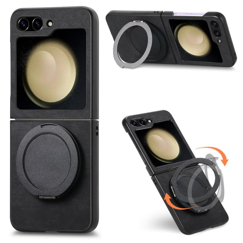 Κάλυμμα Samsung Galaxy Z Flip 7 Fe Εφέ Σουέτ Με Περιστροφή Βάση