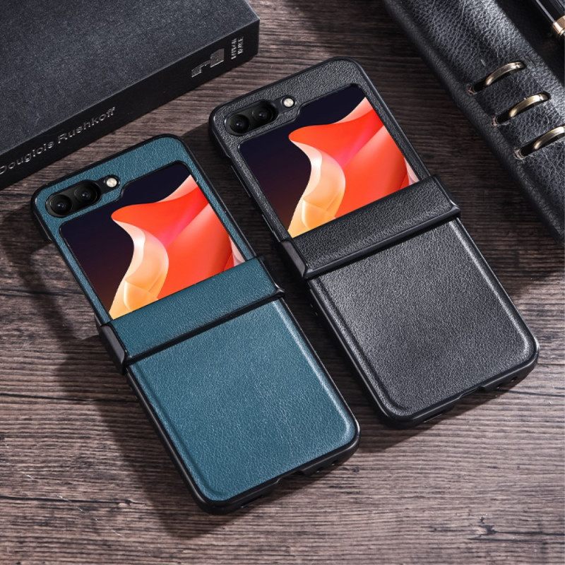 Κάλυμμα Samsung Galaxy Z Flip 7 Fe Εξαιρετικά Λεπτό Δέρμα Από Τεχνητό Δέρμα