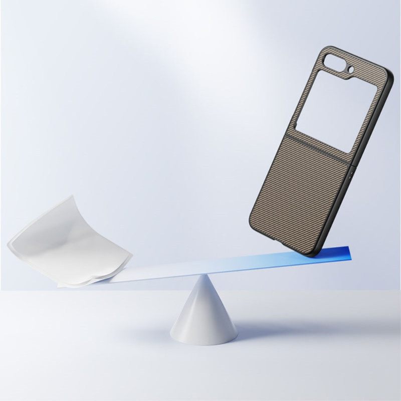 Κάλυμμα Samsung Galaxy Z Flip 7 Fe Φινίρισμα Από Ανθρακονήματα Σιλικόνης