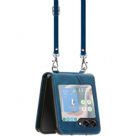 Κάλυμμα Samsung Galaxy Z Flip 7 Fe Γεωμετρικό Με Ιμάντα Ώμου