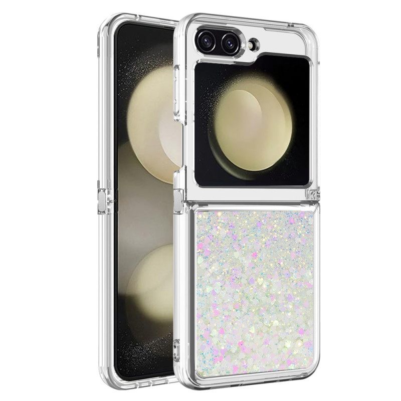 Κάλυμμα Samsung Galaxy Z Flip 7 Fe Γκλίτερ Σιλικόνης