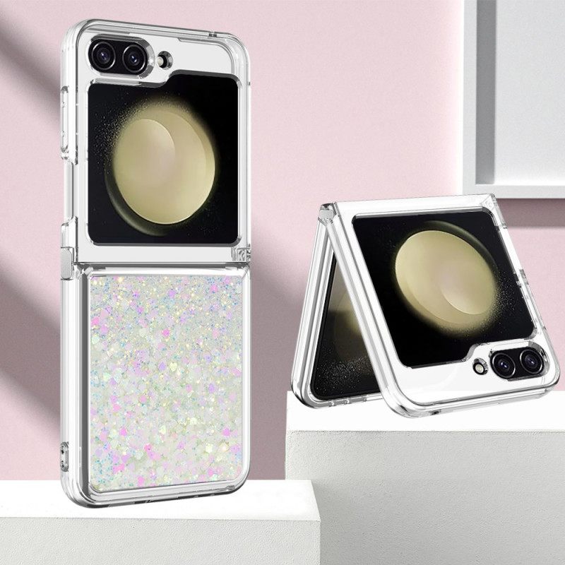 Κάλυμμα Samsung Galaxy Z Flip 7 Fe Γκλίτερ Σιλικόνης