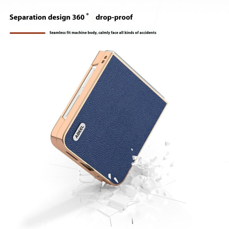 Κάλυμμα Samsung Galaxy Z Flip 7 Fe Κλασικό Δέρμα Abeel Σιλικόνης