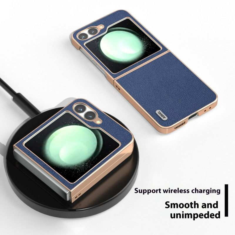 Κάλυμμα Samsung Galaxy Z Flip 7 Fe Κλασικό Δέρμα Abeel Σιλικόνης