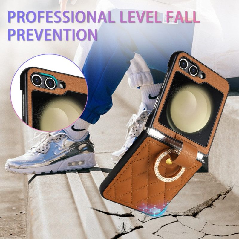 Κάλυμμα Samsung Galaxy Z Flip 7 Fe Κλασικό Καπιτονέ Σιλικόνης