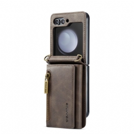 Κάλυμμα Samsung Galaxy Z Flip 7 Fe Λουράκι Χιαστί Dg.ming Σιλικόνης