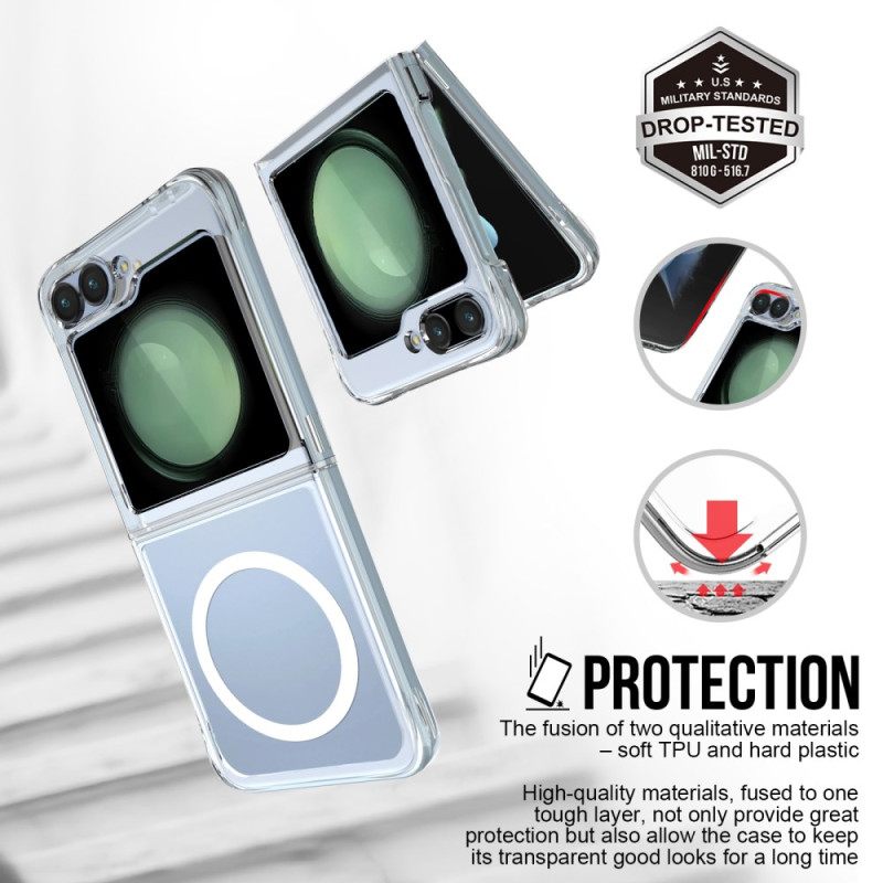 Κάλυμμα Samsung Galaxy Z Flip 7 Fe Μαγνητική Διάφανη