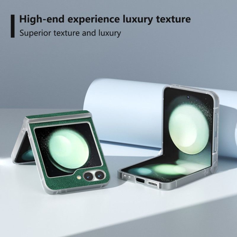 Κάλυμμα Samsung Galaxy Z Flip 7 Fe Ματ Δέρμα Εφέ