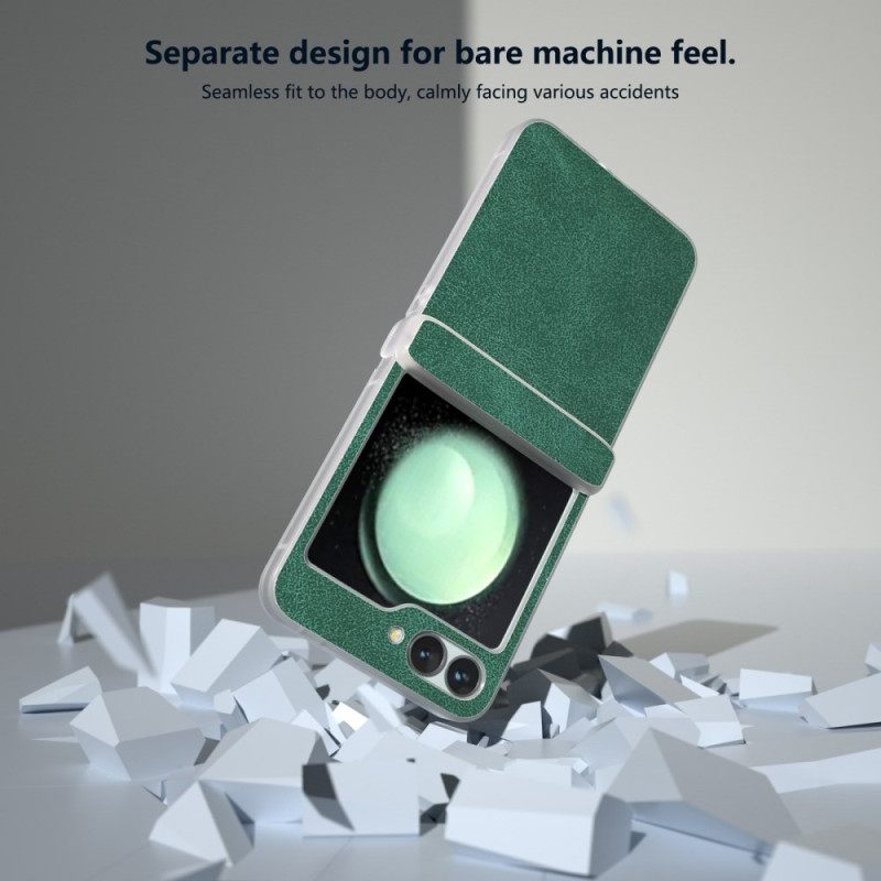 Κάλυμμα Samsung Galaxy Z Flip 7 Fe Ματ Δέρμα Εφέ