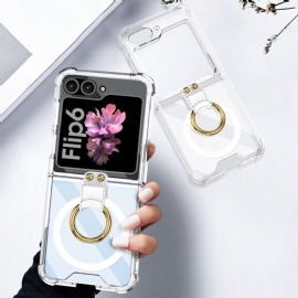 Κάλυμμα Samsung Galaxy Z Flip 7 Fe Με Βάση Δακτυλίου Και Μαγνητικό Εξάρτημα Gkk