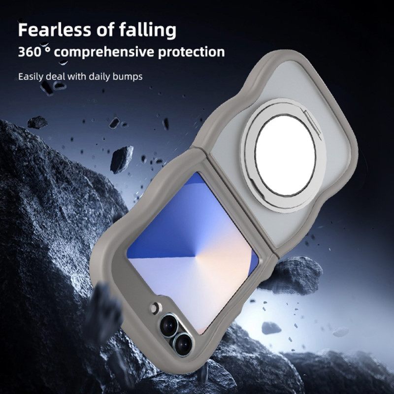 Κάλυμμα Samsung Galaxy Z Flip 7 Fe Περιστρεφόμενη Βάση Και Ενσωματωμένος Καθρέφτης