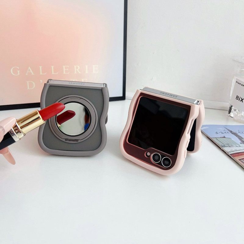 Κάλυμμα Samsung Galaxy Z Flip 7 Fe Περιστρεφόμενη Βάση Και Ενσωματωμένος Καθρέφτης