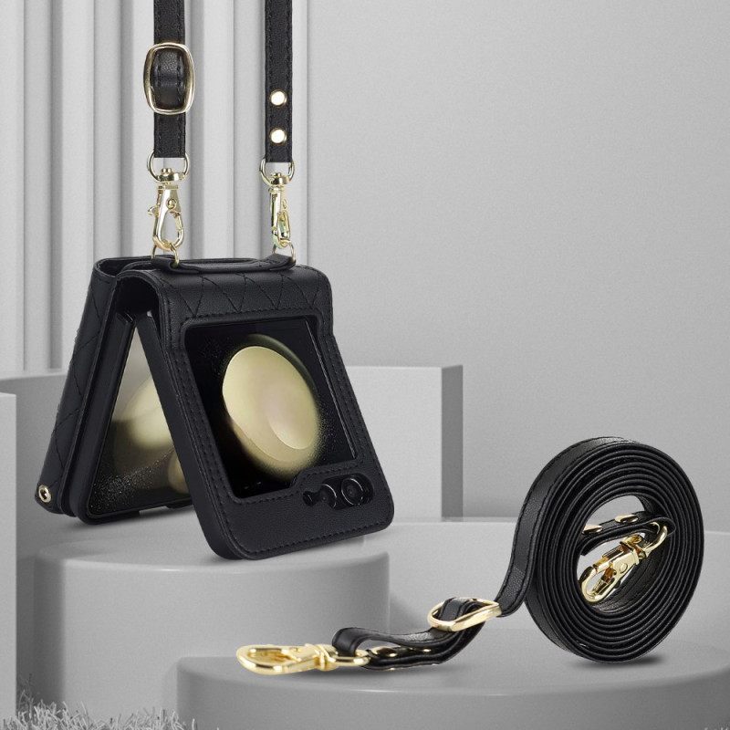 Κάλυμμα Samsung Galaxy Z Flip 7 Fe Πορτοφόλι Ώμου