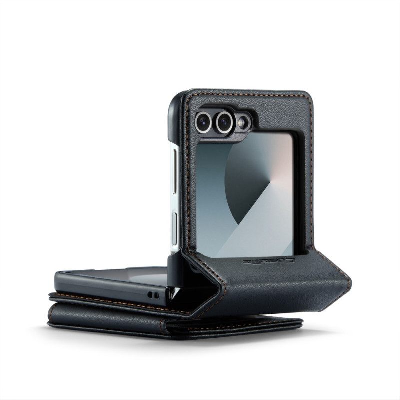 Κάλυμμα Samsung Galaxy Z Flip 7 Fe Προστασία Rfid 5 Υποδοχές Καρτών Σιλικόνης