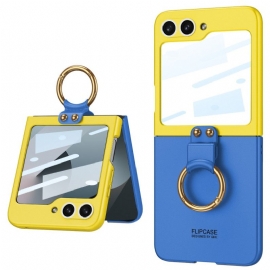 Κάλυμμα Samsung Galaxy Z Flip 7 Fe Προστατευτικό Μαγνητικού Μεντεσέ Και Δίχρωμη Βάση