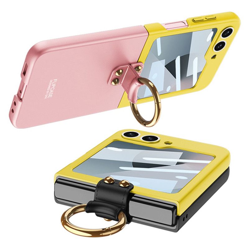 Κάλυμμα Samsung Galaxy Z Flip 7 Fe Προστατευτικό Μαγνητικού Μεντεσέ Και Δίχρωμη Βάση