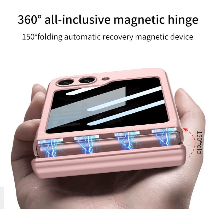 Κάλυμμα Samsung Galaxy Z Flip 7 Fe Προστατευτικό Οθόνης Gkk Anti-spy Σιλικόνης