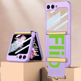 Κάλυμμα Samsung Galaxy Z Flip 7 Fe Προστατευτικό Οθόνης Με Λουράκι & Πίσω Μέρος Gkk