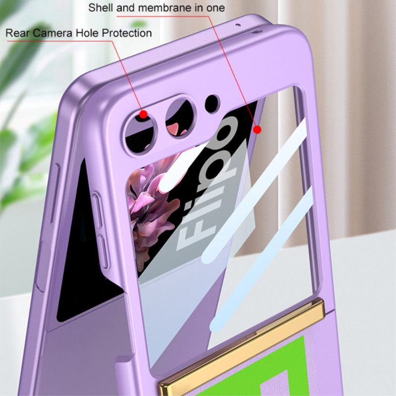 Κάλυμμα Samsung Galaxy Z Flip 7 Fe Προστατευτικό Οθόνης Με Λουράκι & Πίσω Μέρος Gkk