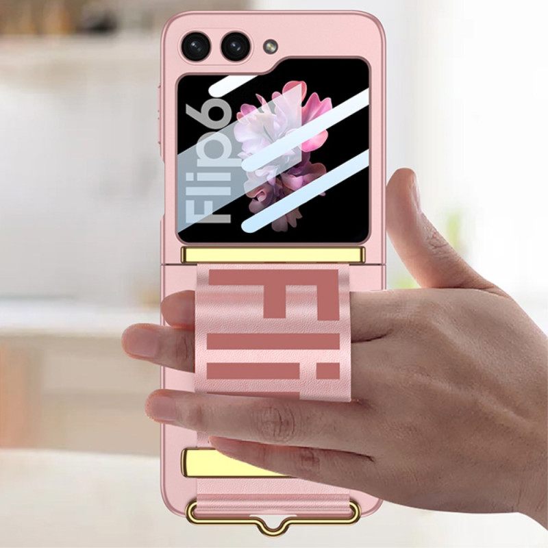 Κάλυμμα Samsung Galaxy Z Flip 7 Fe Προστατευτικό Οθόνης Με Λουράκι & Πίσω Μέρος Gkk