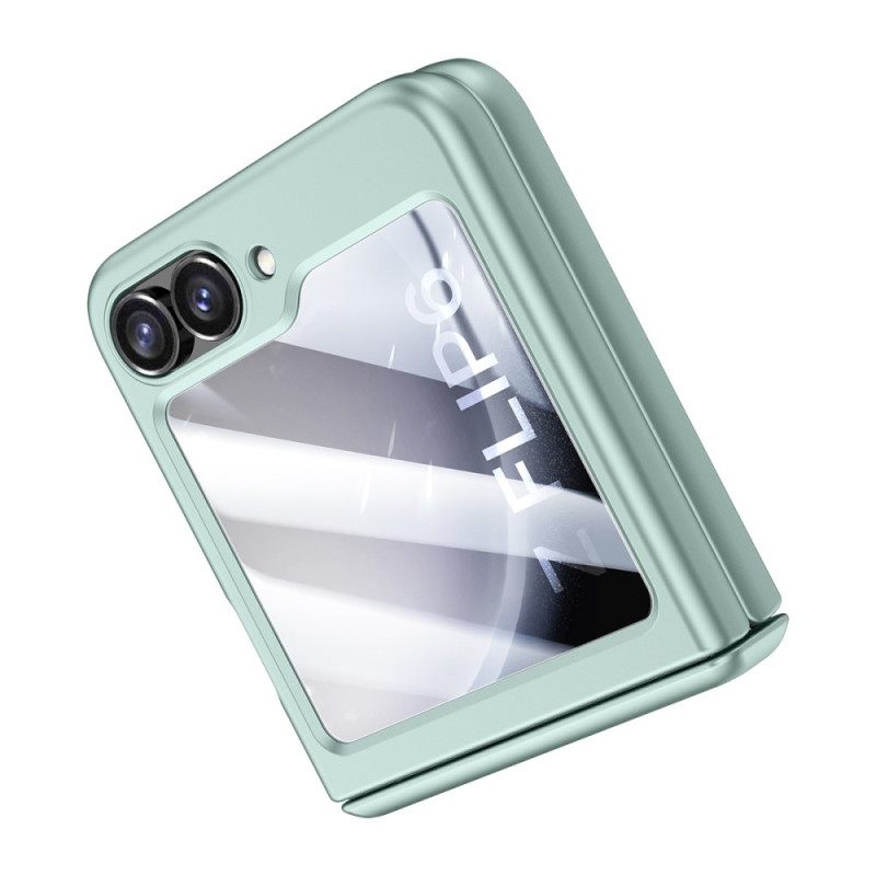 Κάλυμμα Samsung Galaxy Z Flip 7 Fe Προστατευτικό Πίσω Μεντεσέ Από Σκληρυμένο Γυαλί Και Προστατευτικό Οθόνης