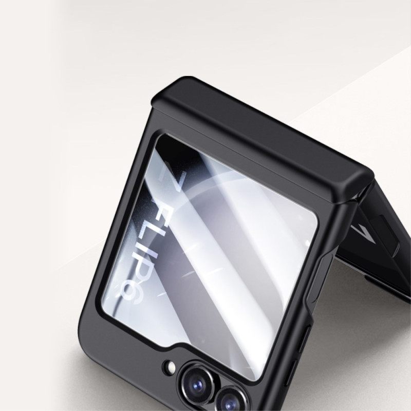 Κάλυμμα Samsung Galaxy Z Flip 7 Fe Προστατευτικό Πίσω Μεντεσέ Από Σκληρυμένο Γυαλί Και Προστατευτικό Οθόνης