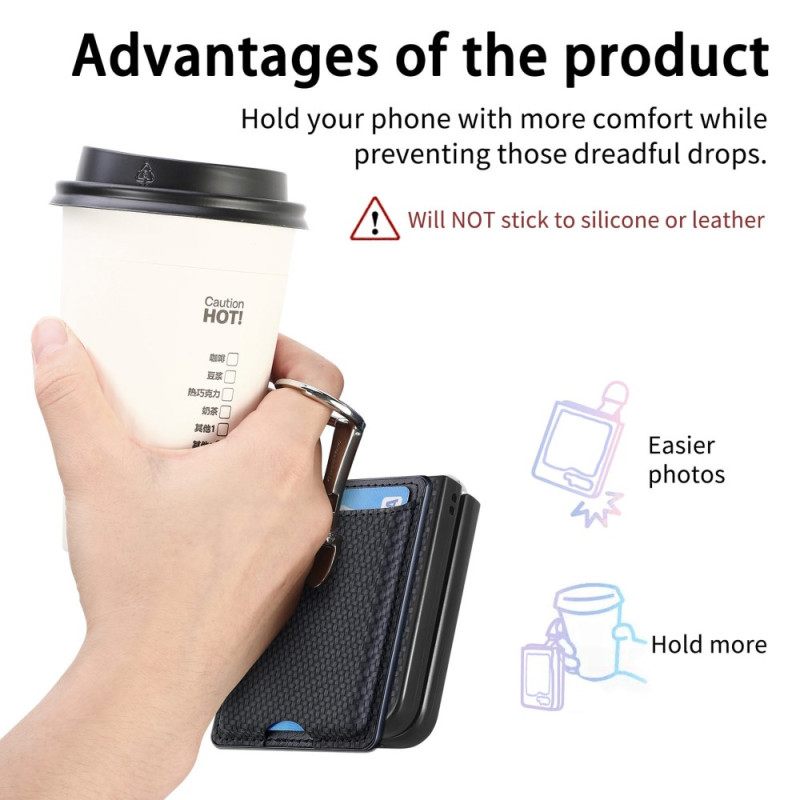 Κάλυμμα Samsung Galaxy Z Flip 7 Fe Πτυσσόμενη Βάση Και Θήκη Καρτών