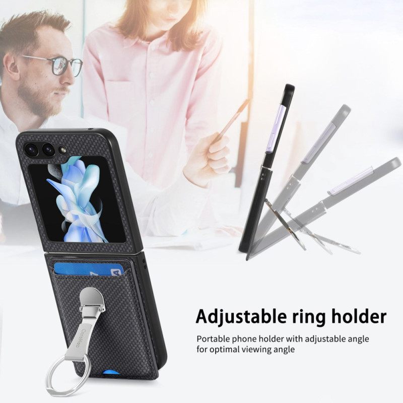 Κάλυμμα Samsung Galaxy Z Flip 7 Fe Πτυσσόμενη Βάση Και Θήκη Καρτών