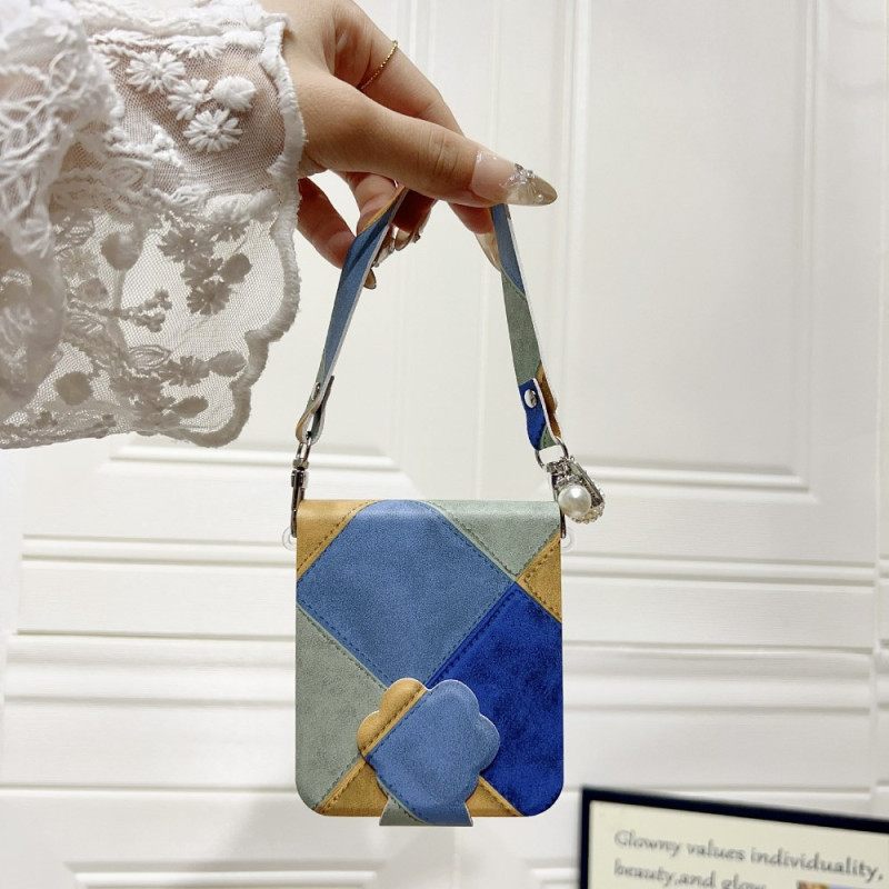 Κάλυμμα Samsung Galaxy Z Flip 7 Fe Ρετρό Με Κούμπωμα Με Πατούσα Γάτας