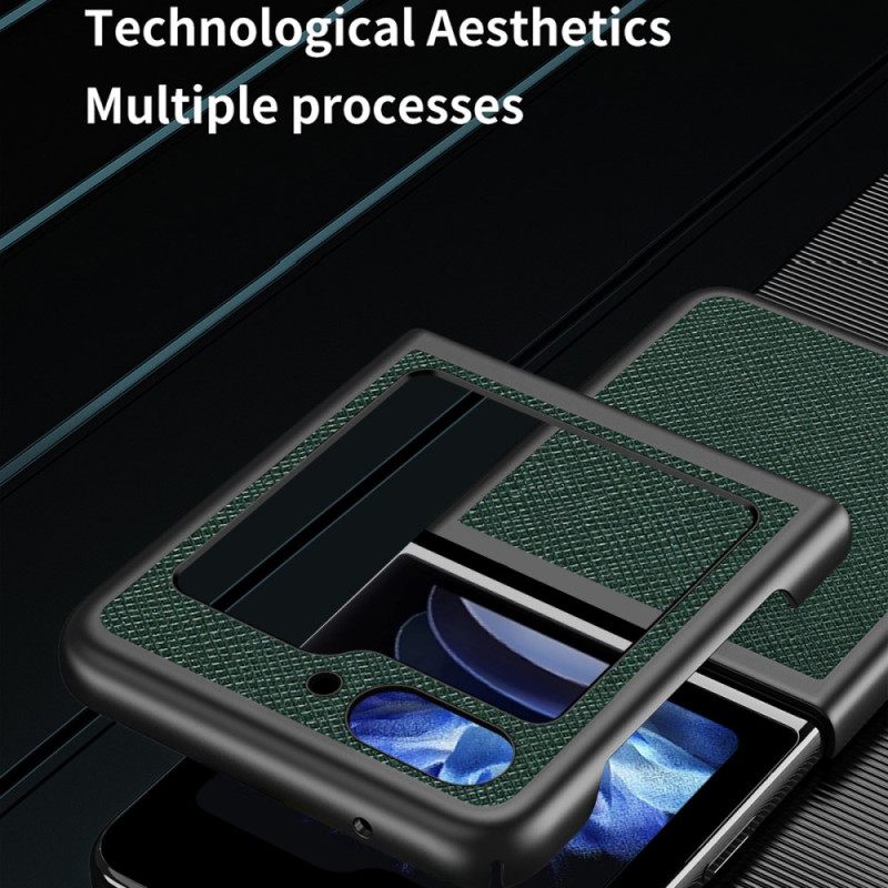 Κάλυμμα Samsung Galaxy Z Flip 7 Fe Σταυρωτή Υφή Σιλικόνης