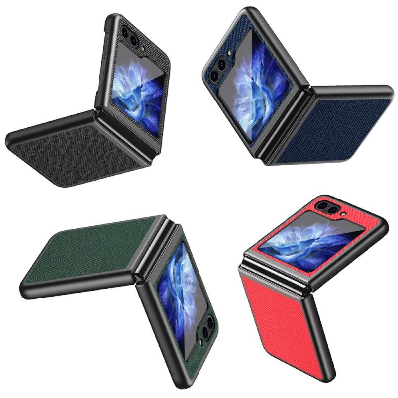 Κάλυμμα Samsung Galaxy Z Flip 7 Fe Σταυρωτή Υφή Σιλικόνης