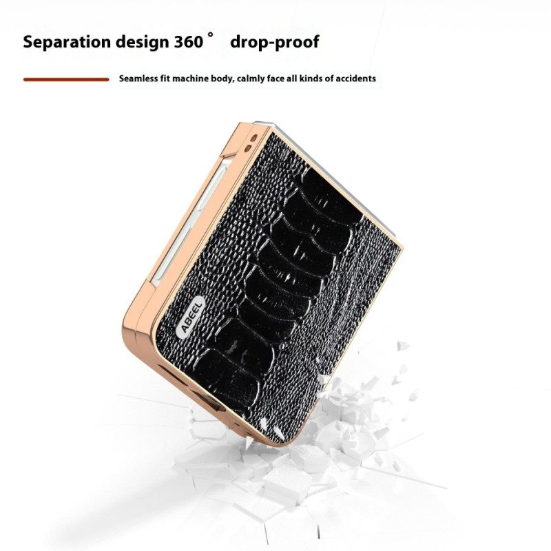 Κάλυμμα Samsung Galaxy Z Flip 7 Fe Στυλ Croco Σιλικόνης