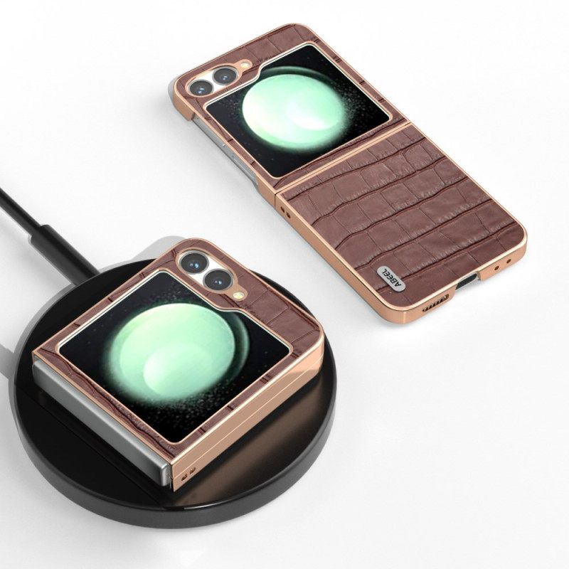 Κάλυμμα Samsung Galaxy Z Flip 7 Fe Στυλ Κροκόδειλου