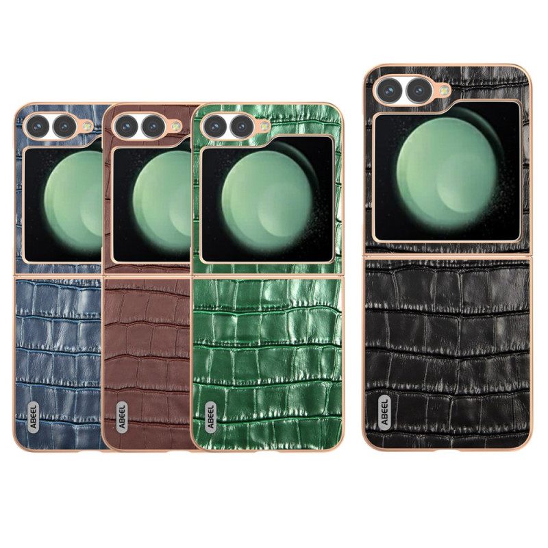 Κάλυμμα Samsung Galaxy Z Flip 7 Fe Στυλ Κροκόδειλου