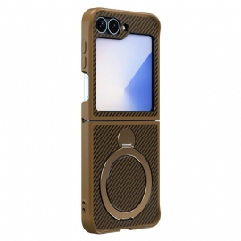 Κάλυμμα Samsung Galaxy Z Flip 7 Fe Σχεδιασμός Από Ίνες Άνθρακα Με Μαγνητική Βάση