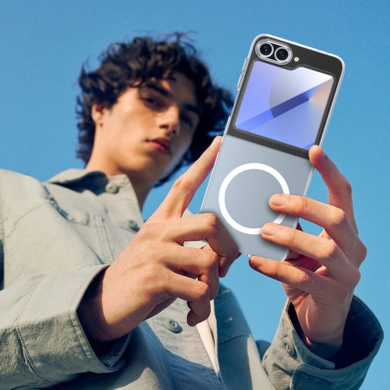 Κάλυμμα Samsung Galaxy Z Flip 7 Fe Συμβατό Με Magsafe Ημιδιαφανές Με Προστατευτικό Οθόνης