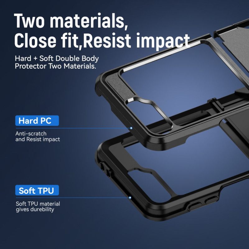 Κάλυμμα Samsung Galaxy Z Flip 7 Fe Θήκες Κινητών Ανθεκτικό Μεταλλικό Εφέ