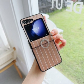 Κάλυμμα Samsung Galaxy Z Flip 7 Fe Θήκες Κινητών Δαχτυλίδι Με Ριγέ Σχέδιο