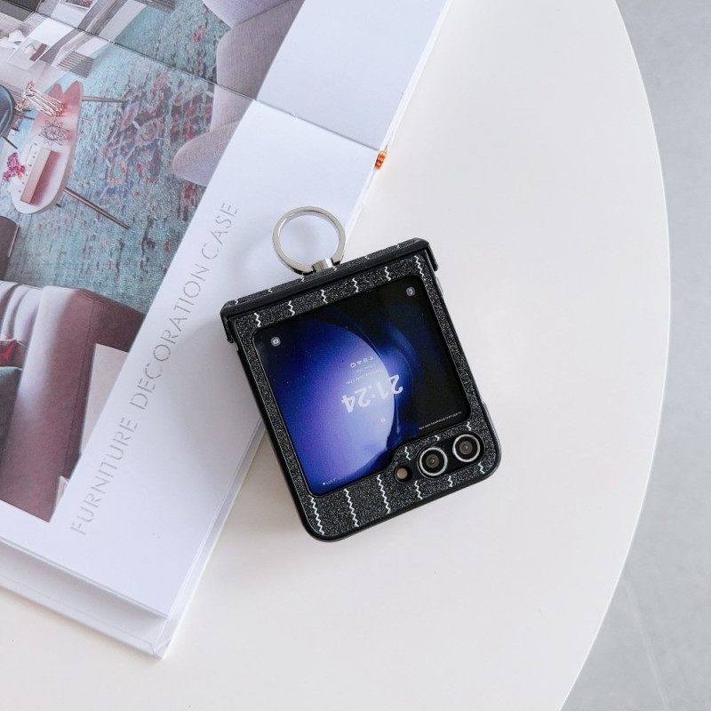 Κάλυμμα Samsung Galaxy Z Flip 7 Fe Θήκες Κινητών Δαχτυλίδι Με Ριγέ Σχέδιο